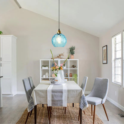 Nordic Glass Globe Pendant Light Fixture | Solvara