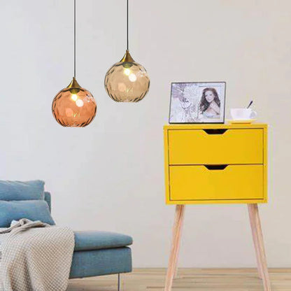 Nordic Glass Globe Pendant Light Fixture | Solvara