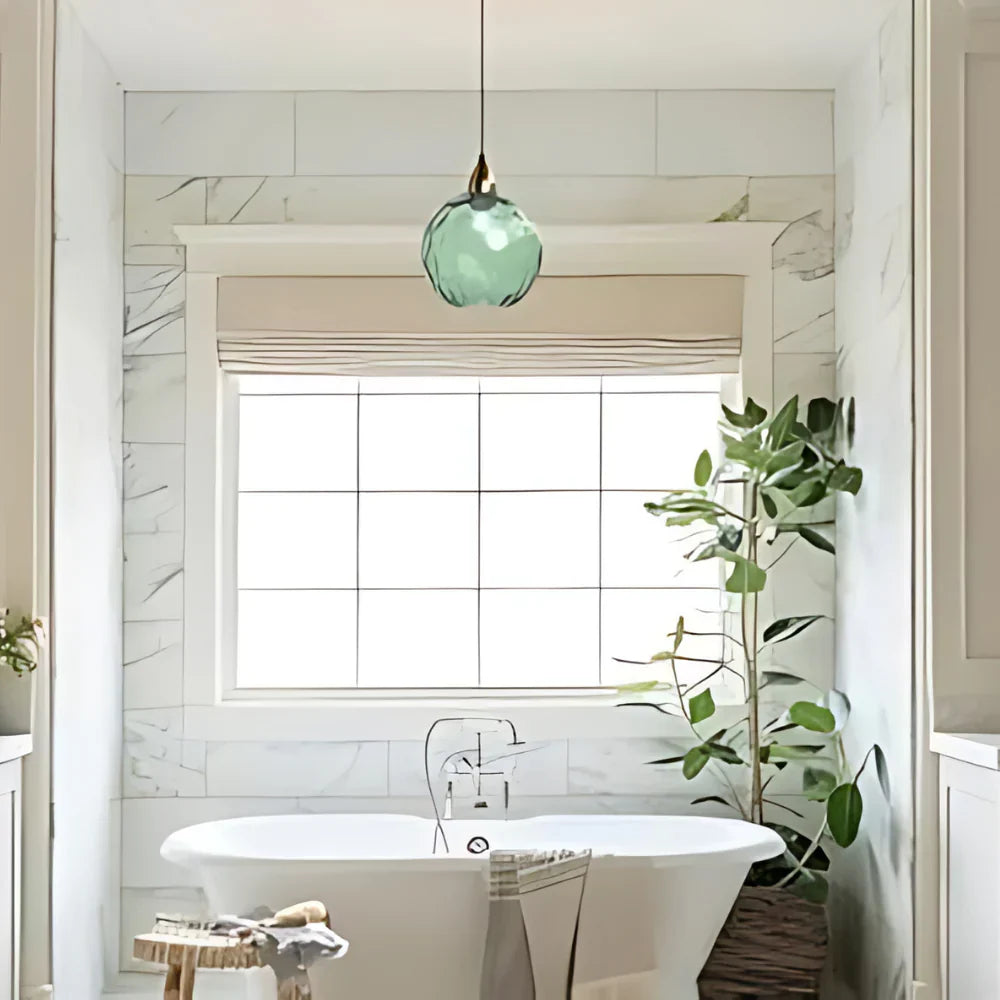 Nordic Glass Globe Pendant Light Fixture | Solvara