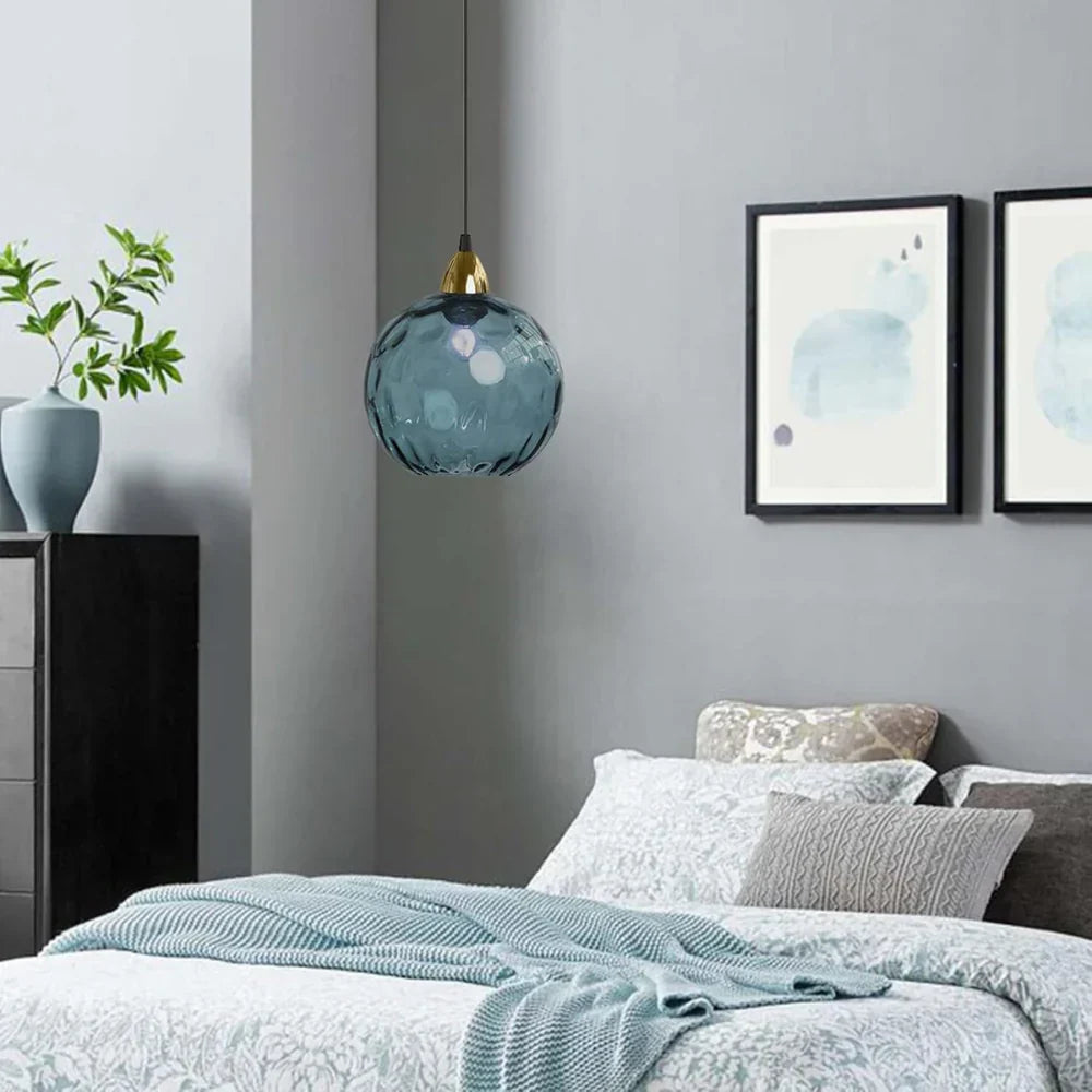 Nordic Glass Globe Pendant Light Fixture | Solvara