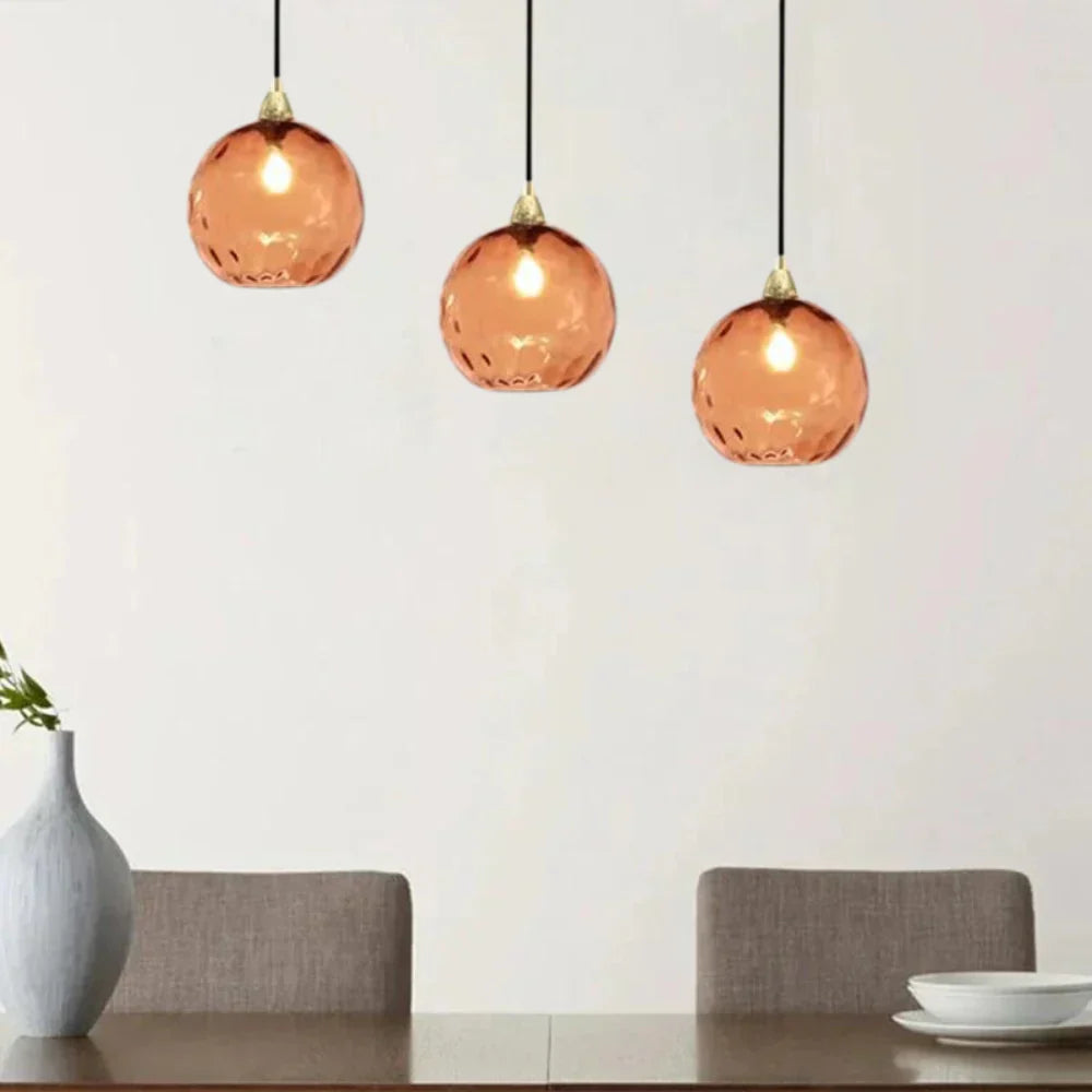 Nordic Glass Globe Pendant Light Fixture | Solvara