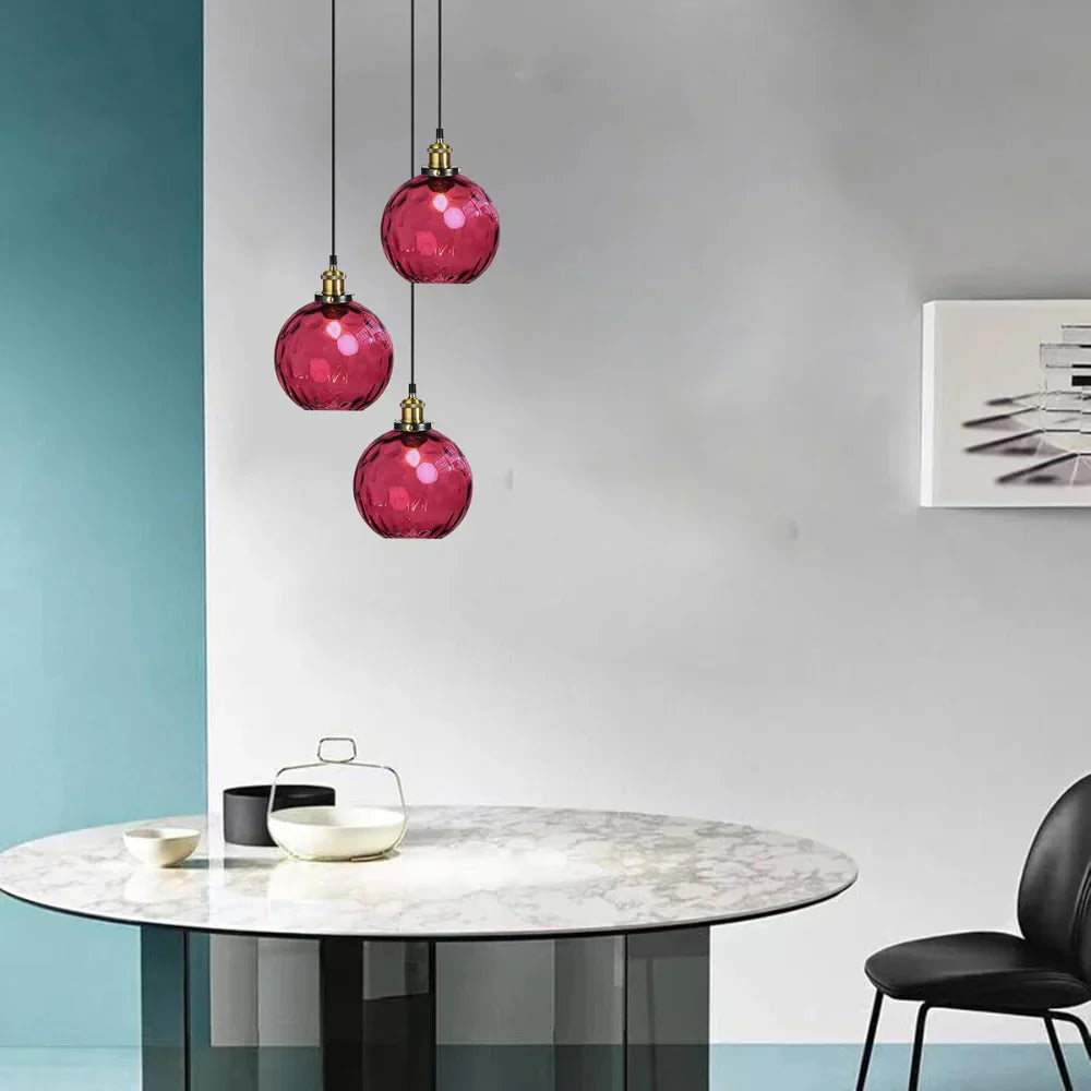 Nordic Glass Globe Pendant Light Fixture | Solvara