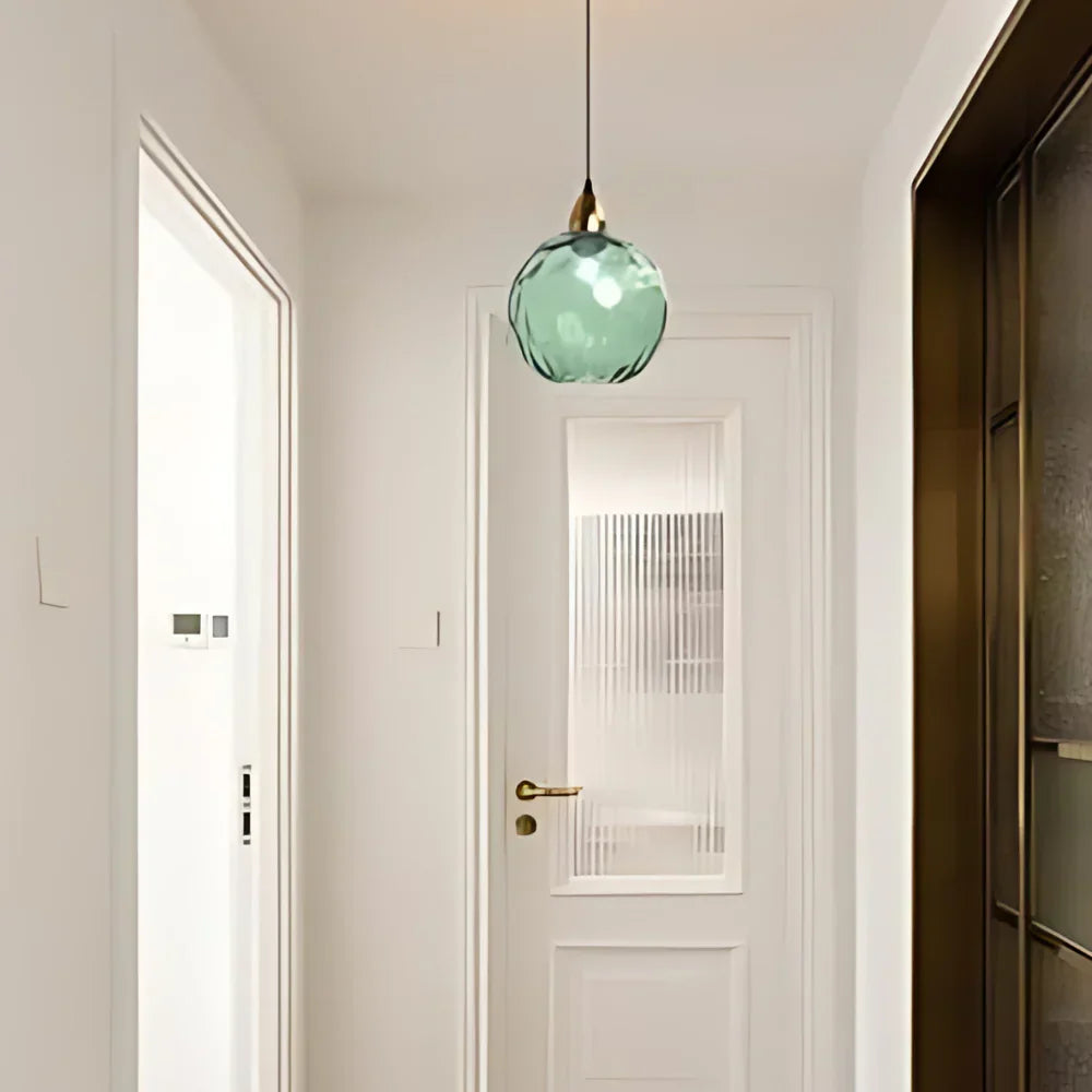 Nordic Glass Globe Pendant Light Fixture | Solvara