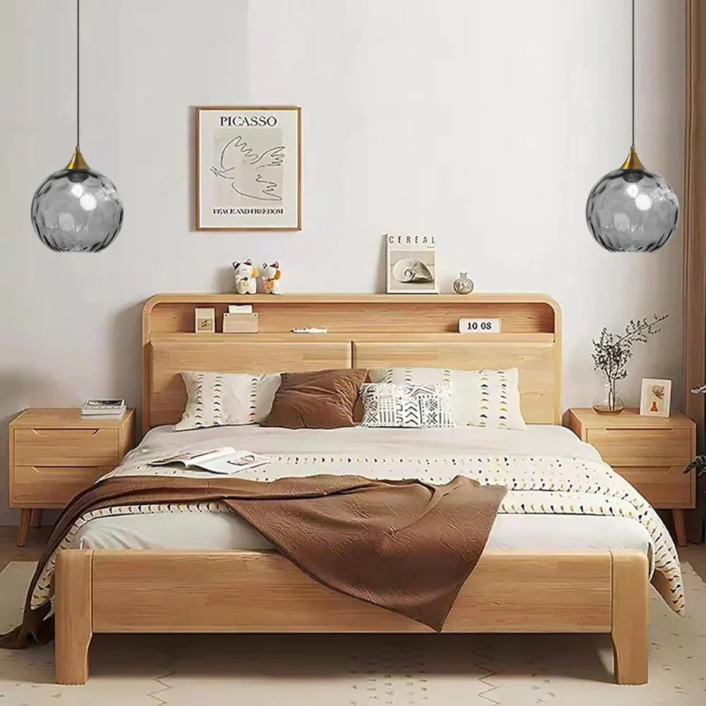 Nordic Glass Globe Pendant Light Fixture | Solvara