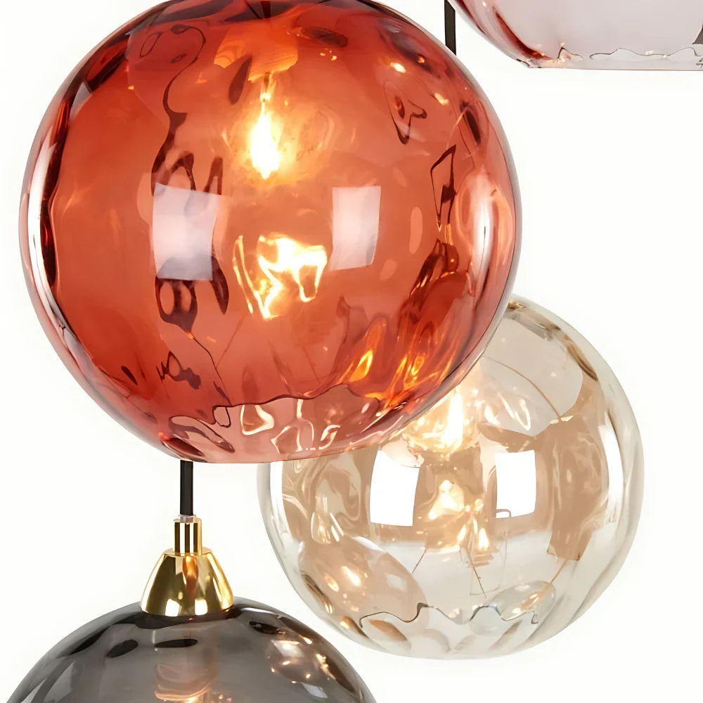 Nordic Glass Globe Pendant Light Fixture | Solvara