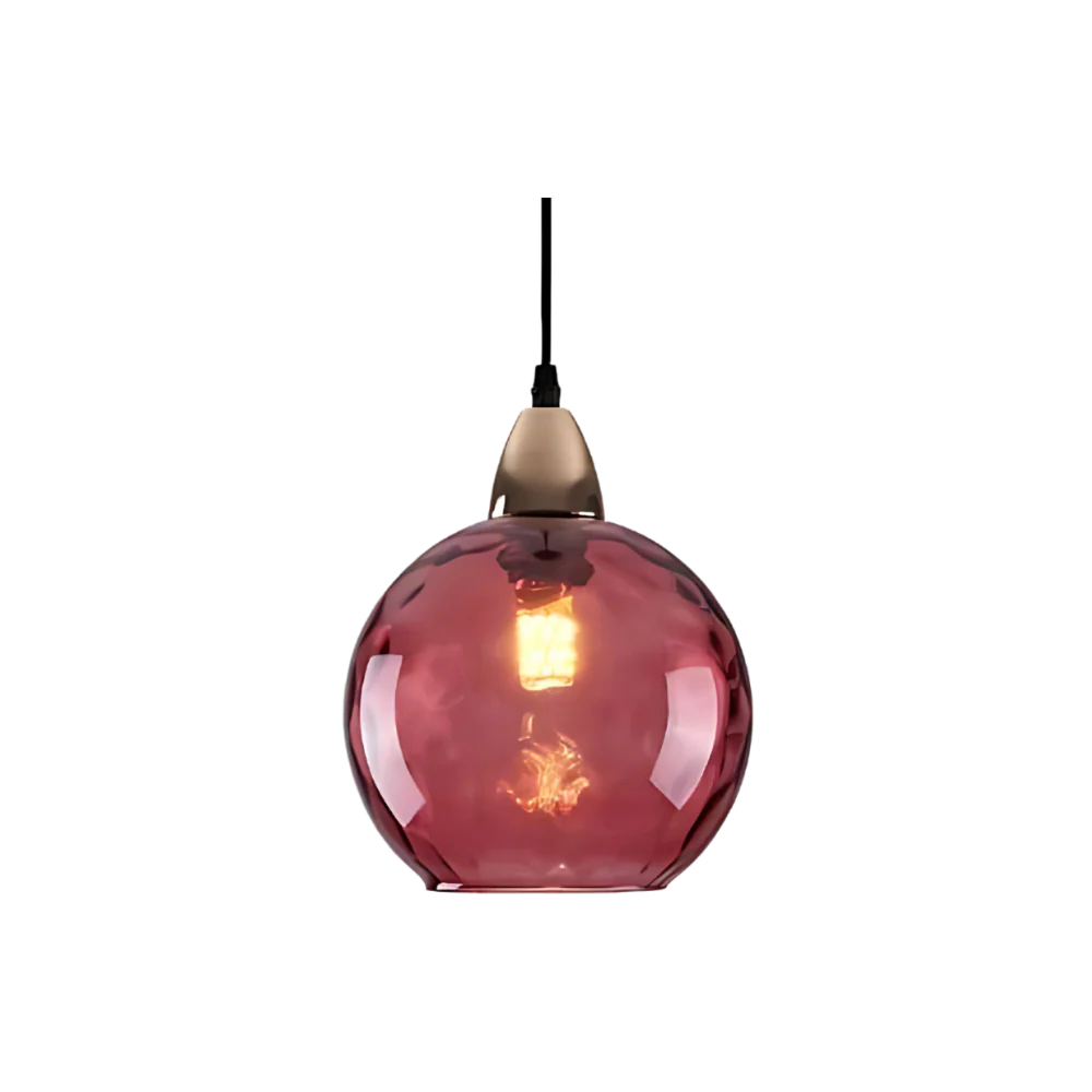 Nordic Glass Globe Pendant Light Fixture | Solvara
