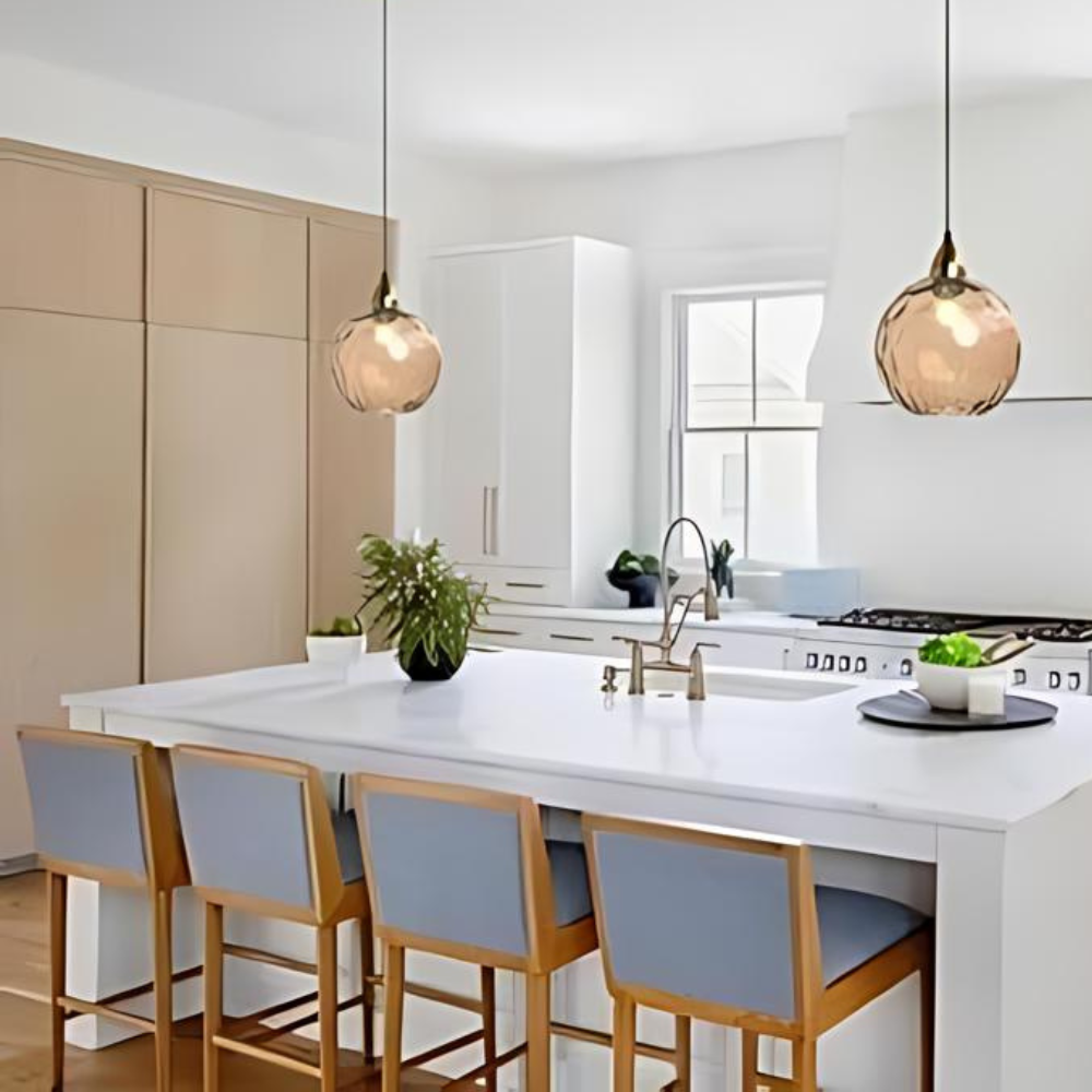 Nordic Glass Globe Pendant Light Fixture | Solvara