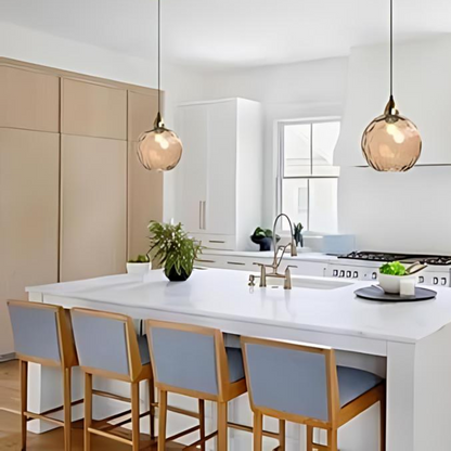 Nordic Glass Globe Pendant Light Fixture | Solvara