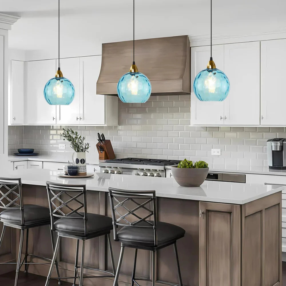 Nordic Glass Globe Pendant Light Fixture | Solvara