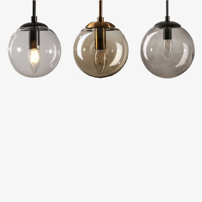 Nordic Glass Globe Wall Light with Metal Frame | Glovira