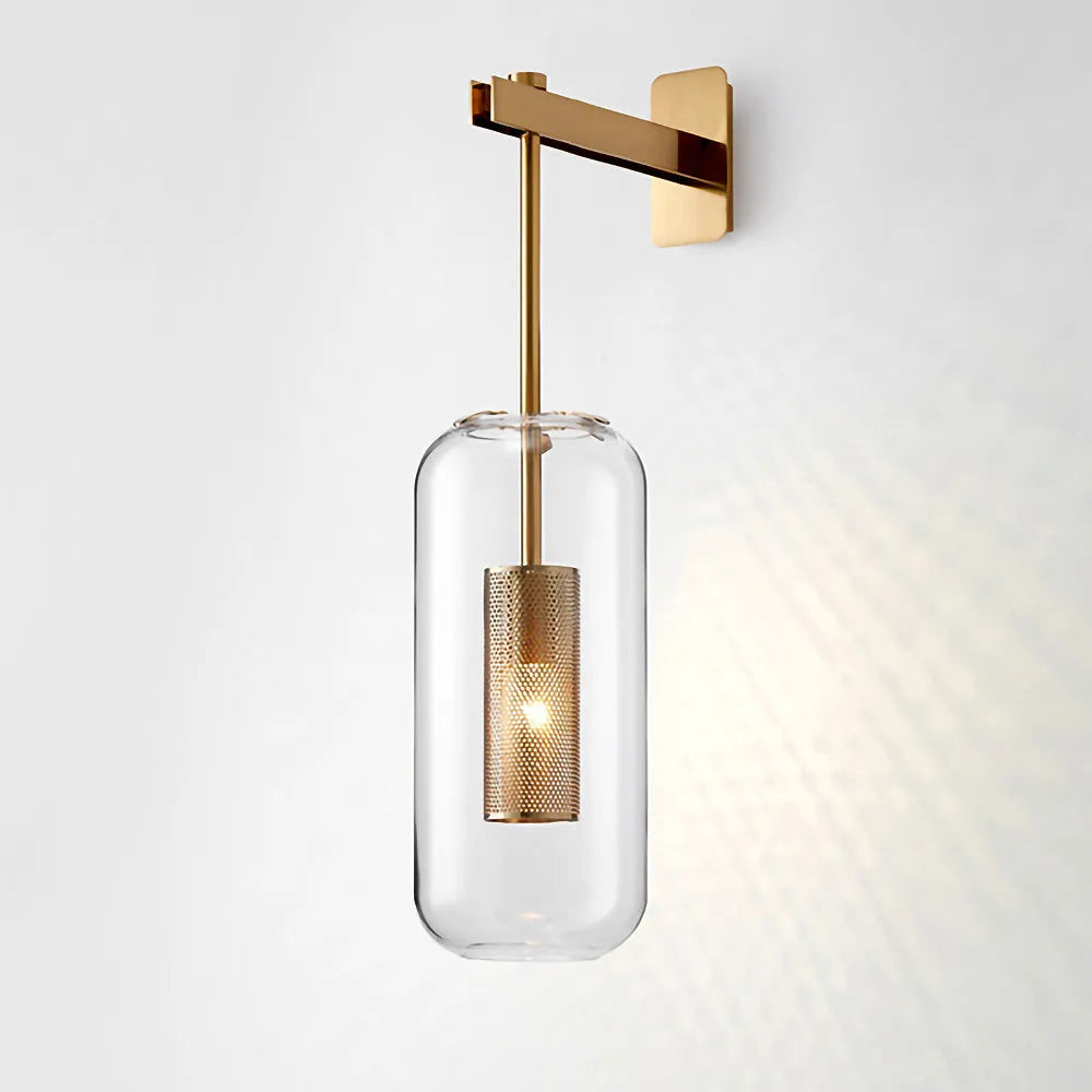 Nordic Glass Wall Sconce for Modern Interiors | Glazora