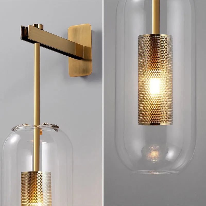 Nordic Glass Wall Sconce for Modern Interiors | Glazora