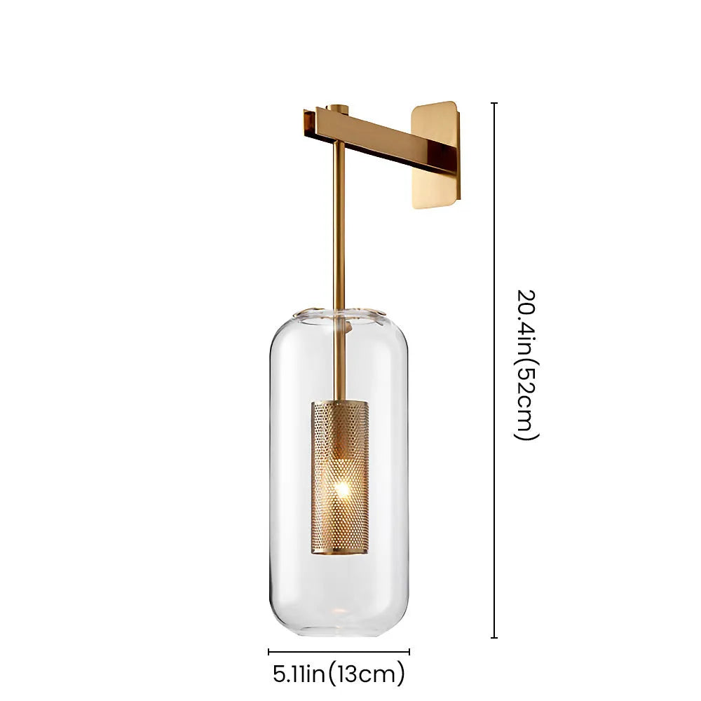 Nordic Glass Wall Sconce for Modern Interiors | Glazora