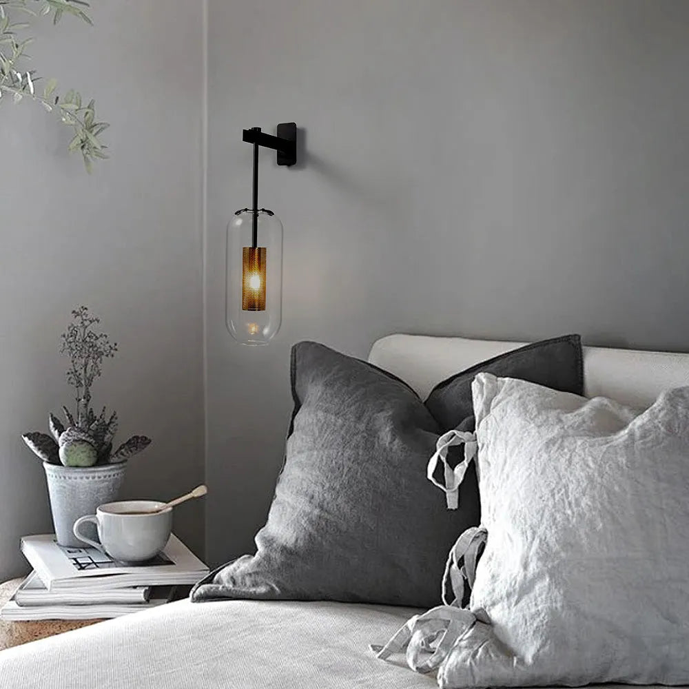 Nordic Glass Wall Sconce for Modern Interiors | Glazora
