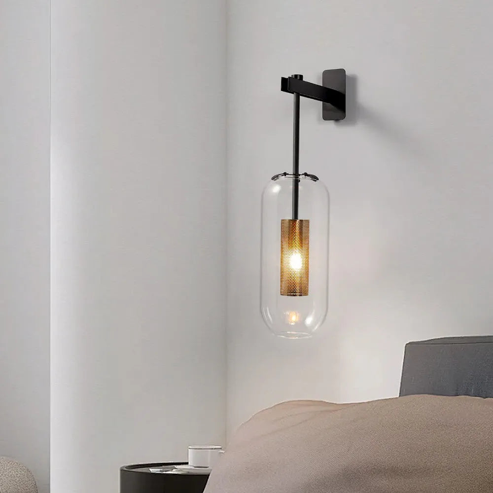 Nordic Glass Wall Sconce for Modern Interiors | Glazora