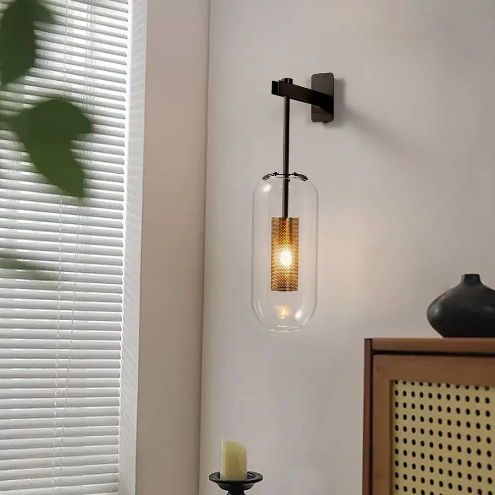 Nordic Glass Wall Sconce for Modern Interiors | Glazora