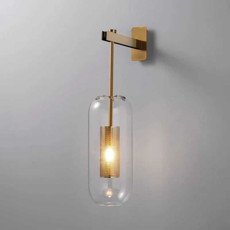 Nordic Glass Wall Sconce for Modern Interiors | Glazora