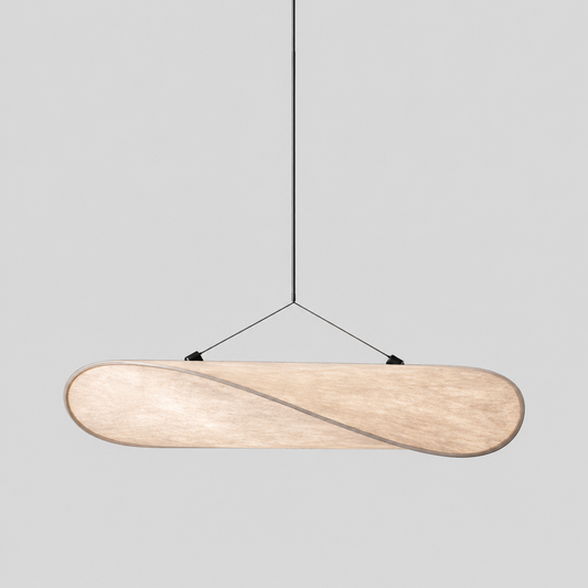 Nordic Japandi Silk Shade Pendant Light Soft Glow | Norlix