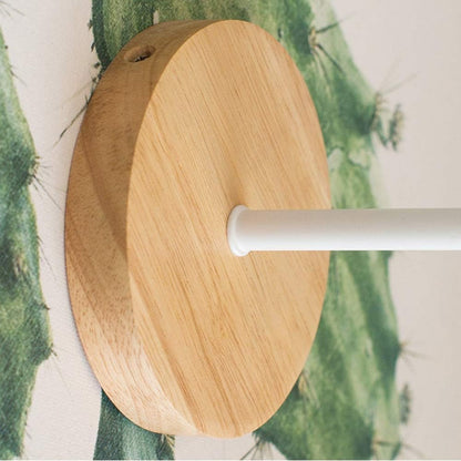 Nordic Japandi Wood Iron LED Wall Light Fixture | Timbera