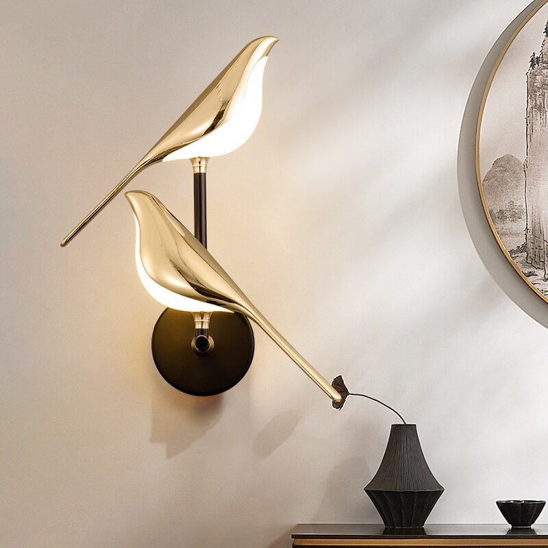 Nordic LED Bird Wall Light with Magnetic Mount | Aviora