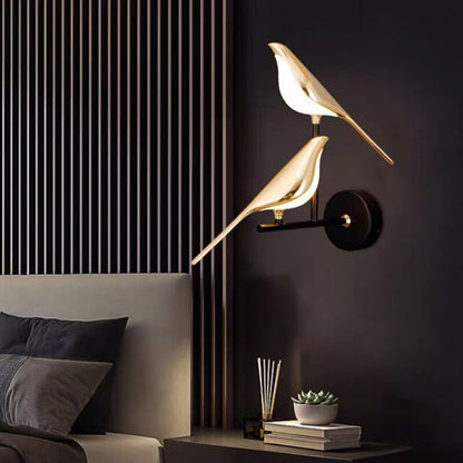 Nordic LED Bird Wall Light with Magnetic Mount | Aviora