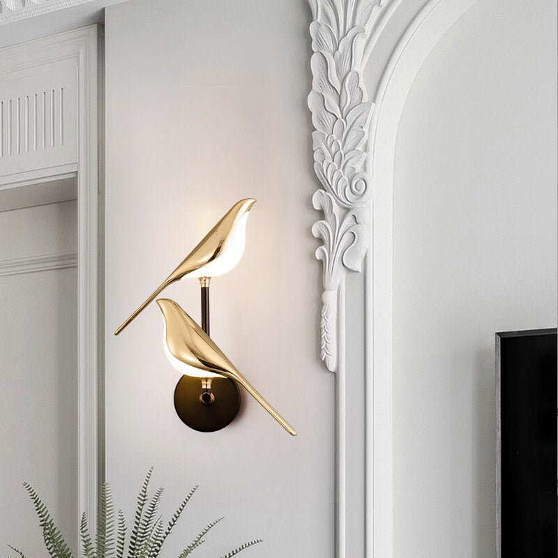 Nordic LED Bird Wall Light with Magnetic Mount | Aviora
