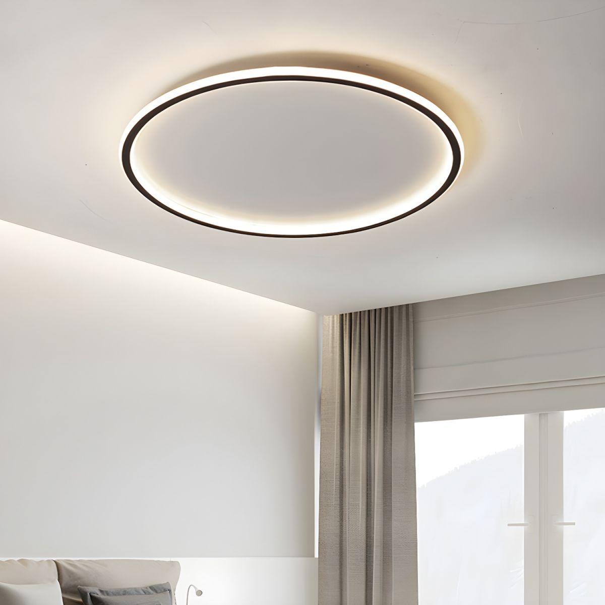 Nordic LED Ceiling Light Dimmable Flush Mount | Velorae