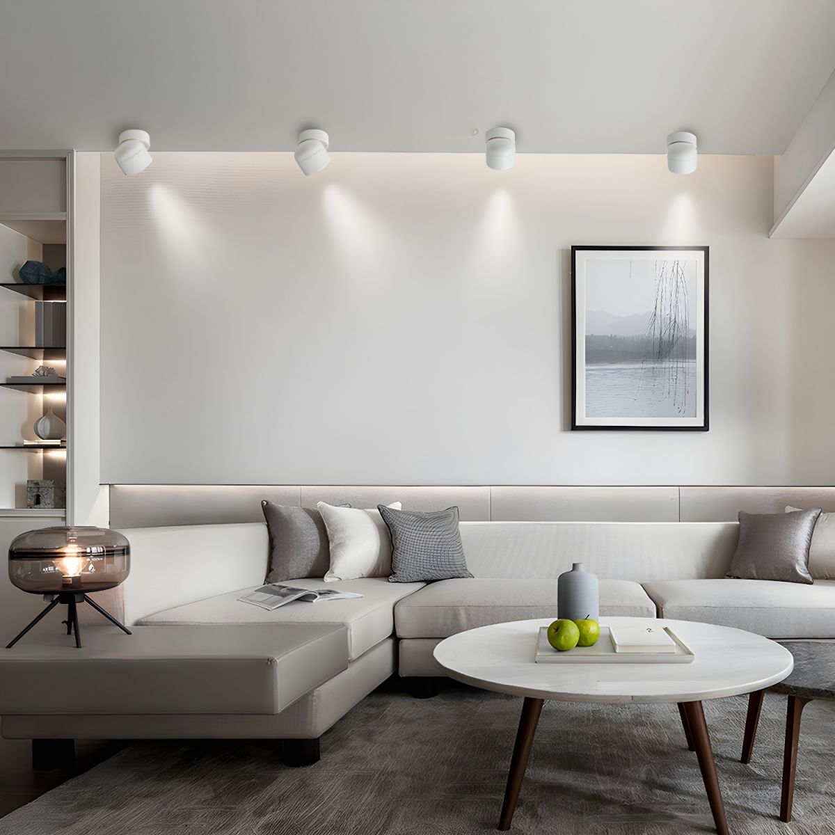 Nordic LED Flush Mount Ceiling Light Cylinder | Lunvexa
