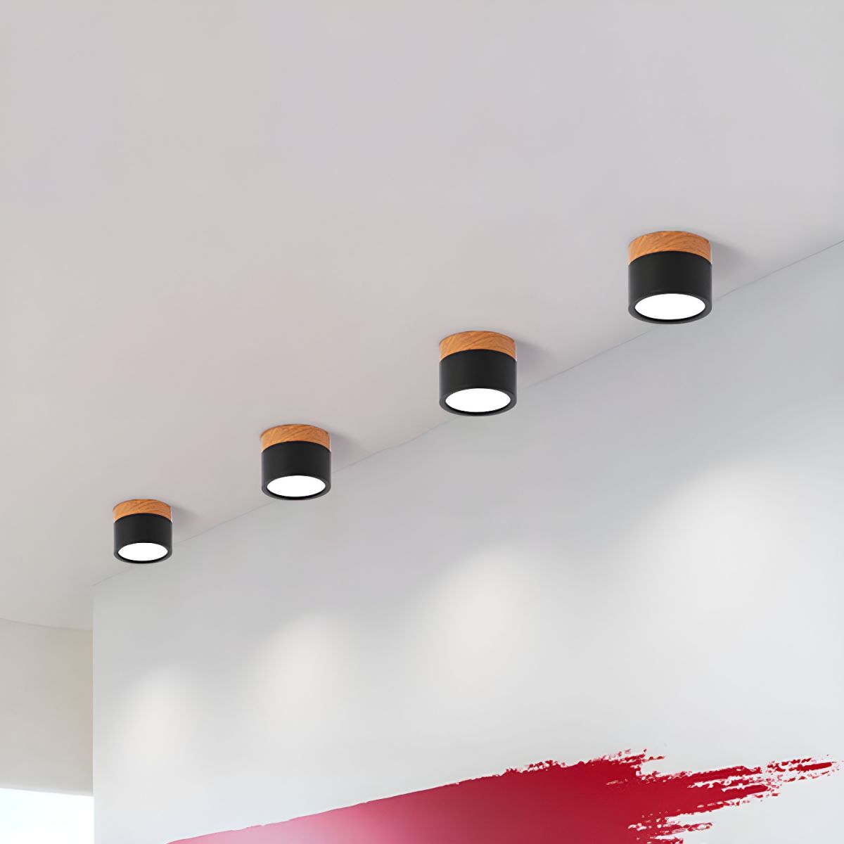 Nordic LED Metal Flush Mount Ceiling Light Fixture | Velisse