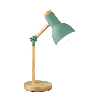 Nordic Macaron Table Lamp with Wood Arm | Solvexa