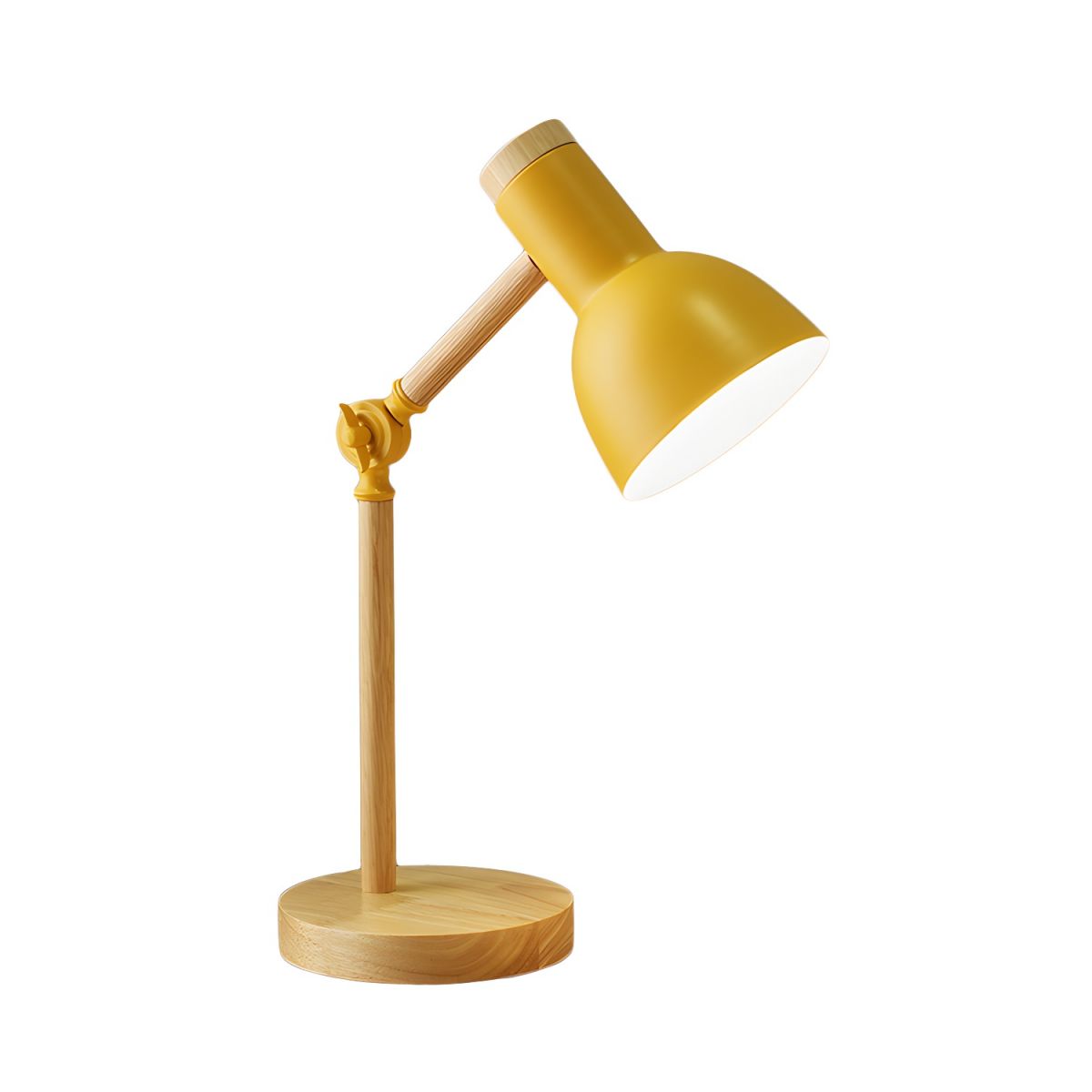 Nordic Macaron Table Lamp with Wood Arm | Solvexa