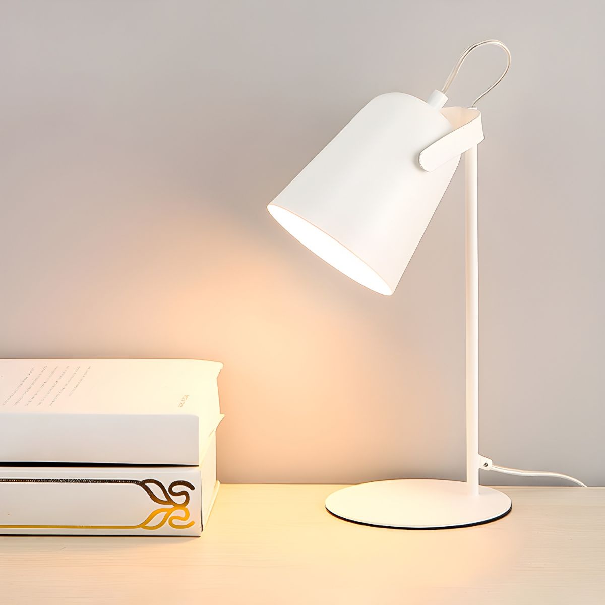 Nordic Metal Bell Shade Table Lamp Modern Style | Lumetix