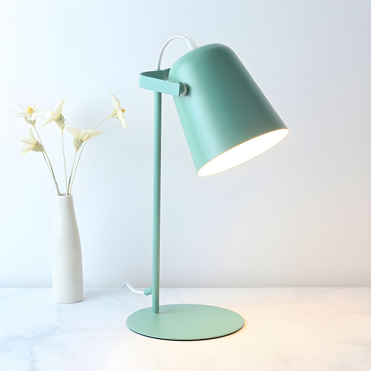 Nordic Metal Bell Shade Table Lamp Modern Style | Lumetix