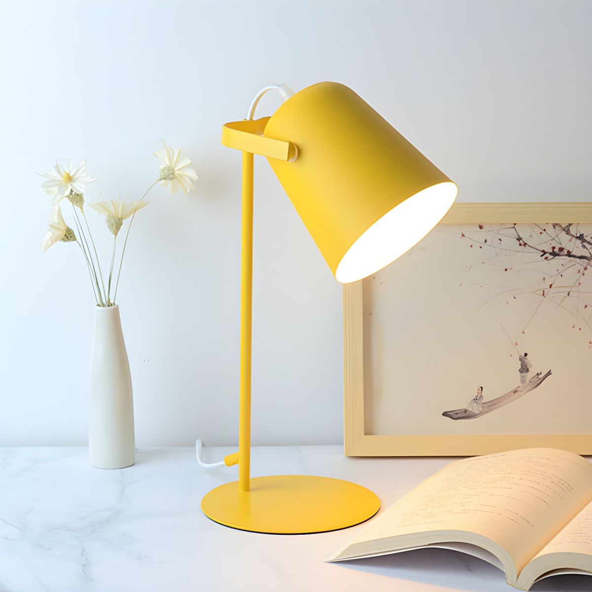 Nordic Metal Bell Shade Table Lamp Modern Style | Lumetix