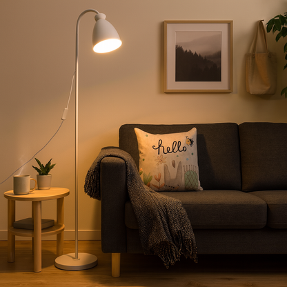 Nordic Metal Floor Lamp with Bell Shade Design | Ilvino