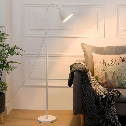 Nordic Metal Floor Lamp with Bell Shade Design | Ilvino