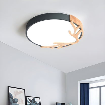 Nordic Metal Flush Mount Ceiling Light for Kids | Calira