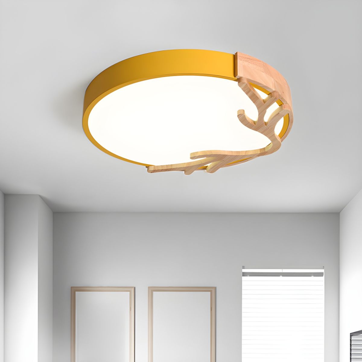 Nordic Metal Flush Mount Ceiling Light for Kids | Calira