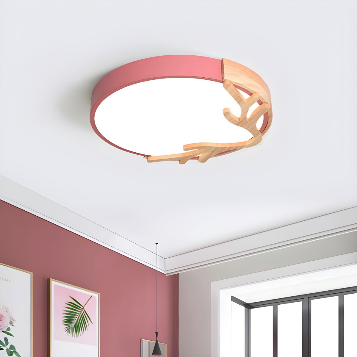 Nordic Metal Flush Mount Ceiling Light for Kids | Calira