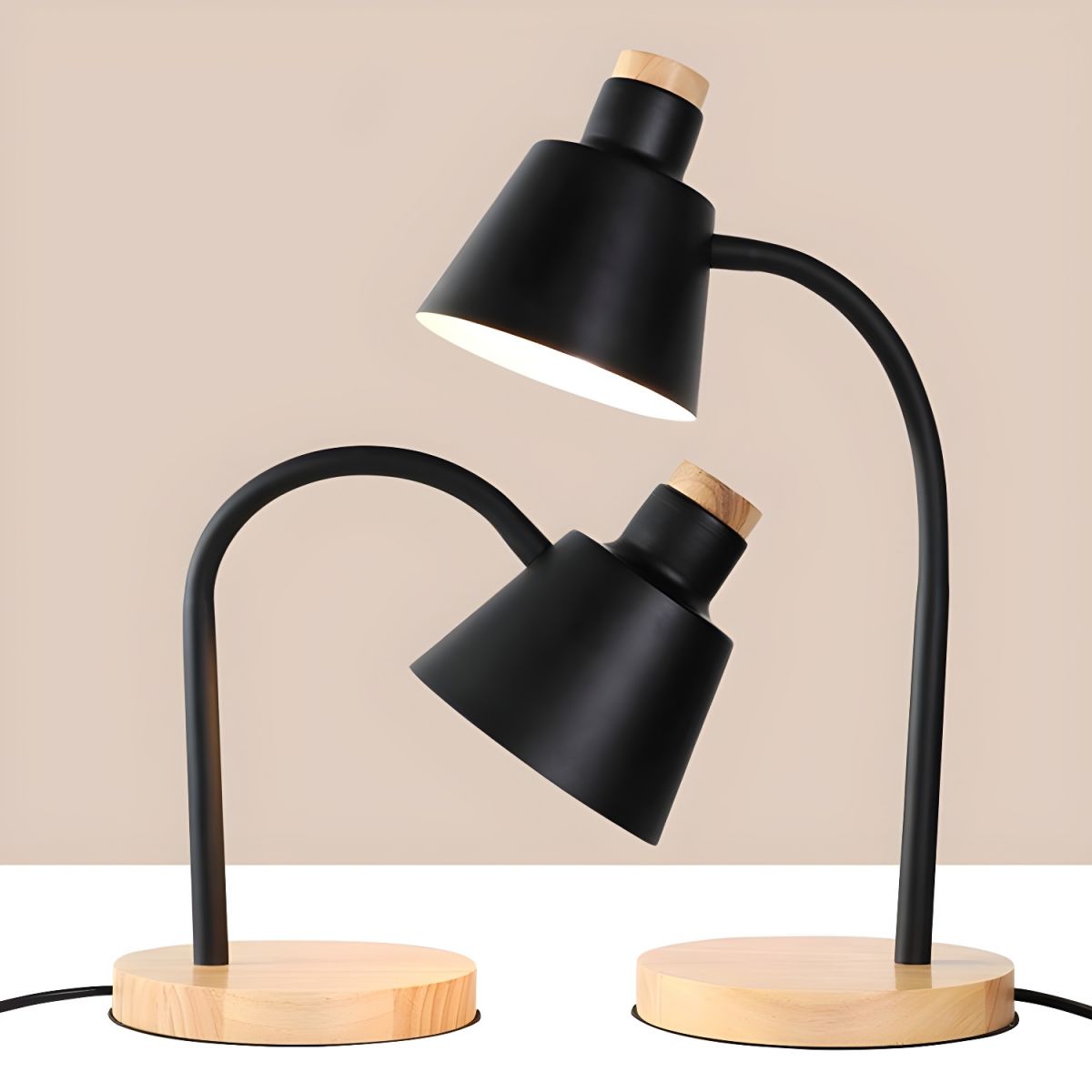 Nordic Metal Shade Table Lamp for Desk | Lunetra