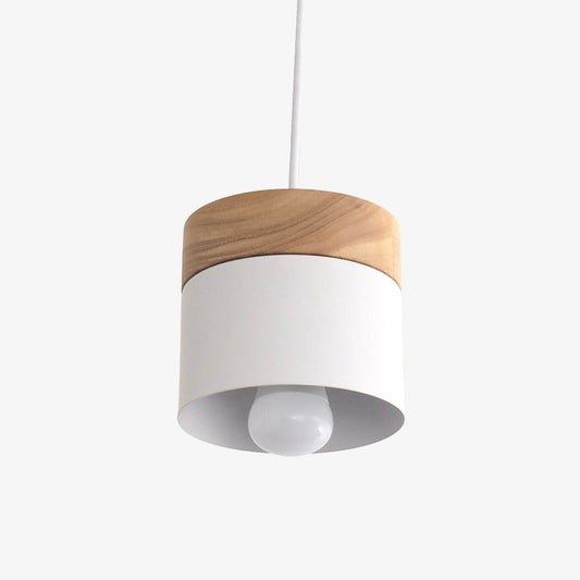 Nordic Metal and Wood Cylinder Pendant Light | Melisse