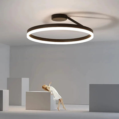 Nordic Minimal Metal LED Ceiling Light Fixture | Lunira