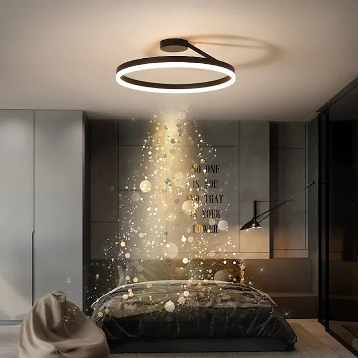 Nordic Minimal Metal LED Ceiling Light Fixture | Lunira