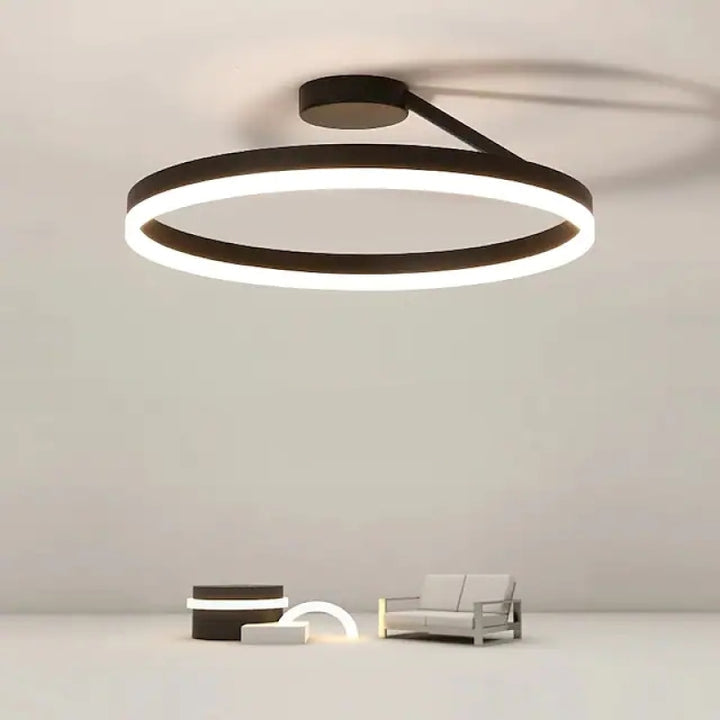 Nordic Minimal Metal LED Ceiling Light Fixture | Lunira