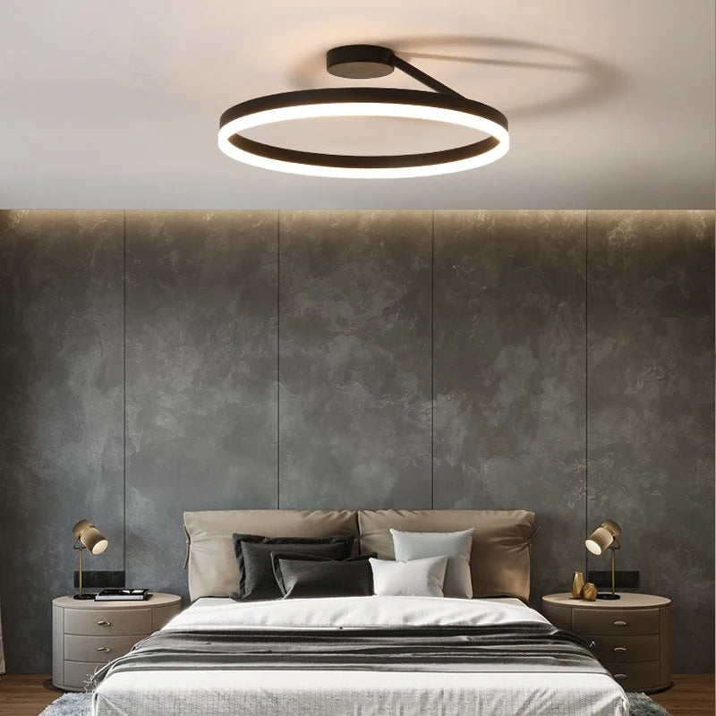Nordic Minimal Metal LED Ceiling Light Fixture | Lunira