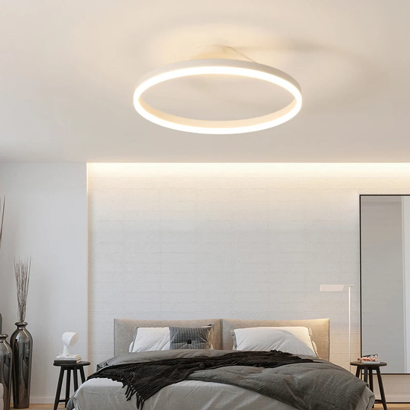 Nordic Minimal Metal LED Ceiling Light Fixture | Lunira