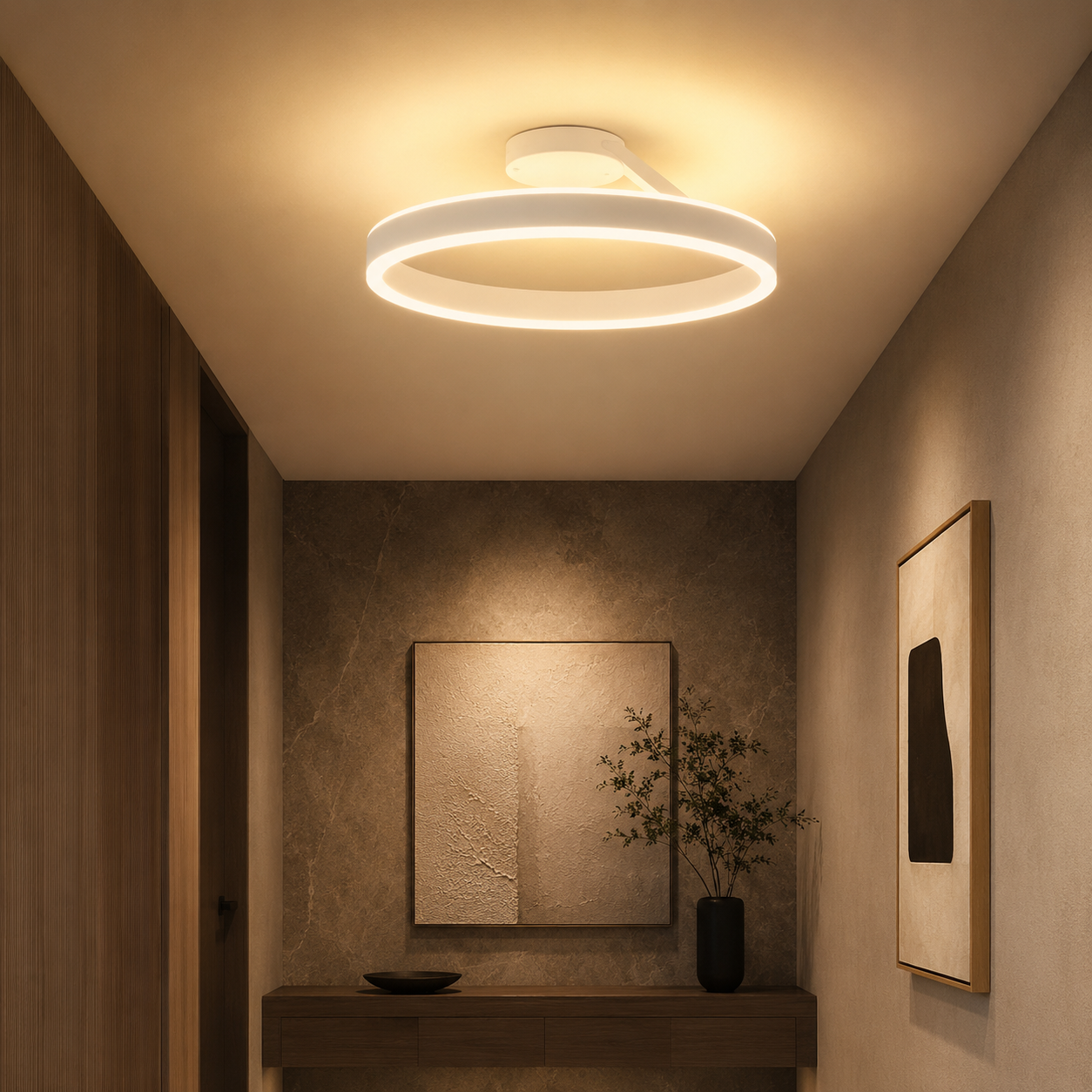 Nordic Minimal Metal LED Ceiling Light Fixture | Lunira