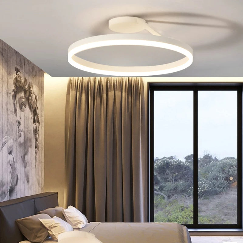 Nordic Minimal Metal LED Ceiling Light Fixture | Lunira