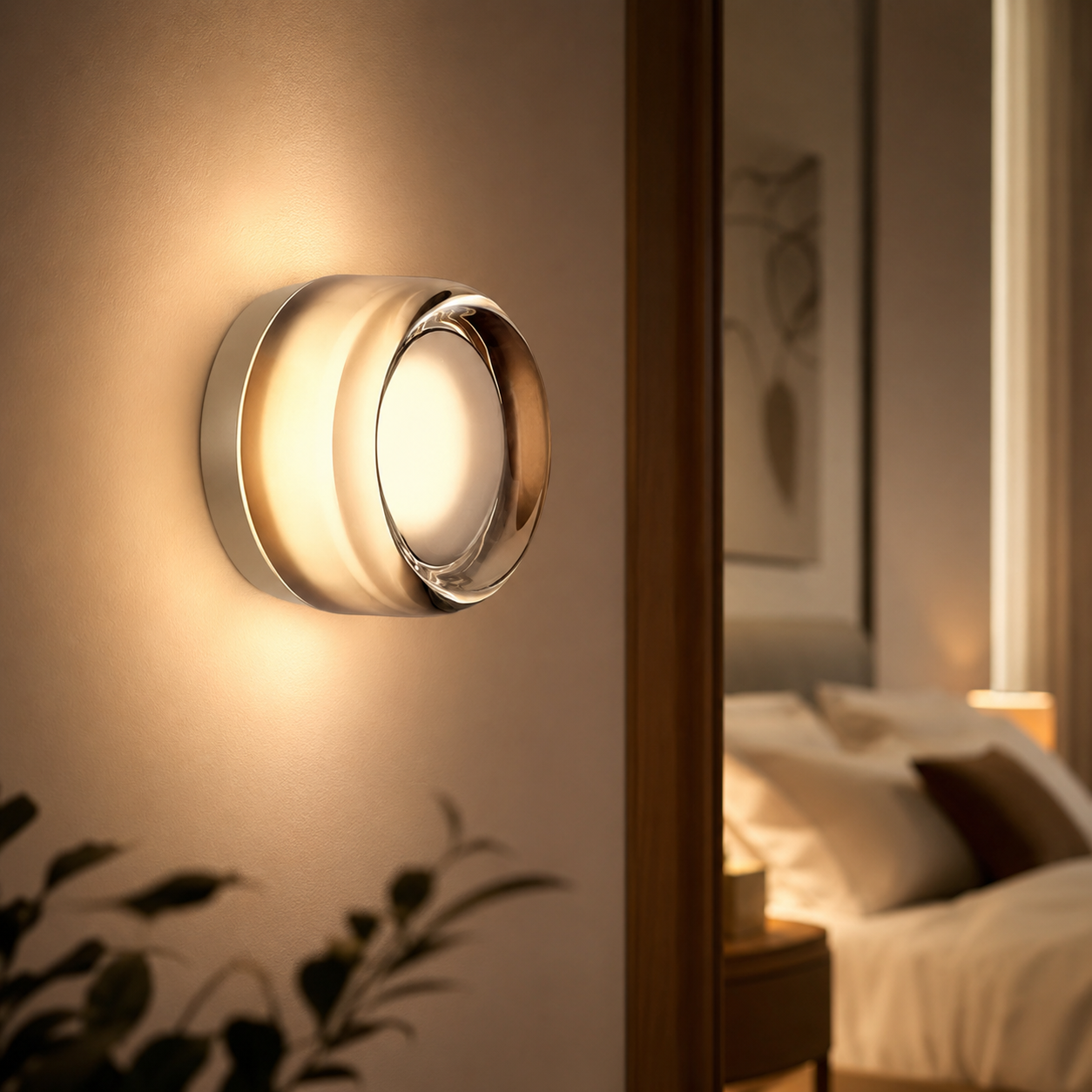 Nordic Minimalist Acrylic Lens LED Wall Light | Luminox