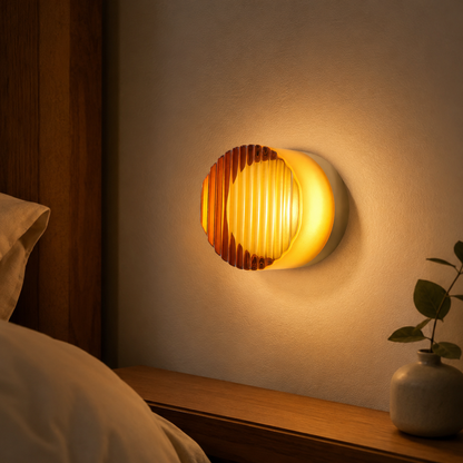 Nordic Minimalist Acrylic Lens LED Wall Light | Luminox